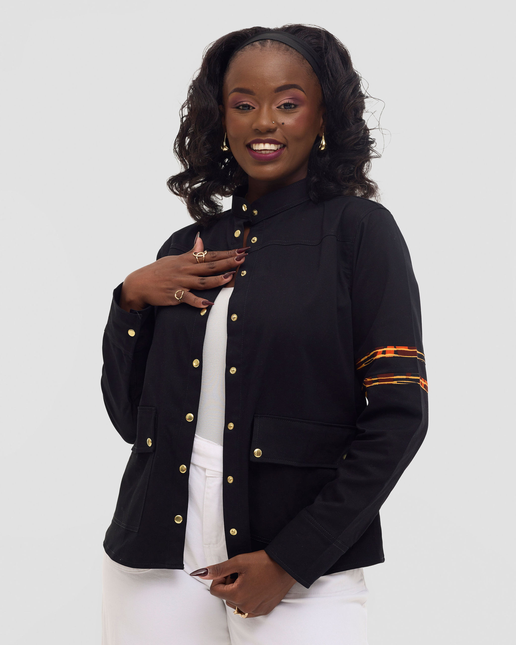 Ladies Shacket - Black